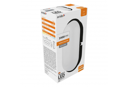 Cseppálló Mennyezeti Lámpa Triton-O Ovális IP65 20W NW 4000K Fekete 100lm/W