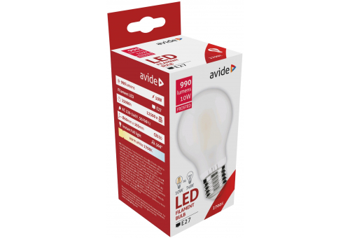 LED Frosted Filament Globe 10W E27 WW 2700K