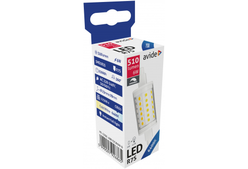 LED 6W R7S 23x78mm CW Fényerőszabályzós