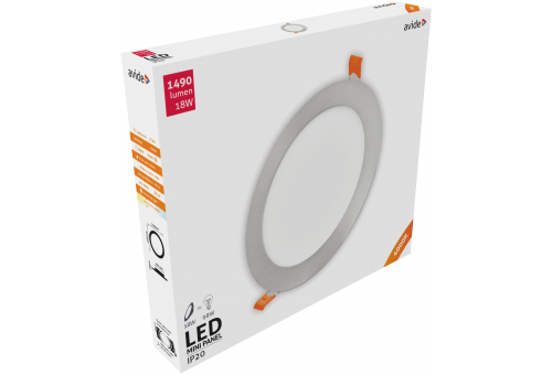 LED Beépíthető Kerek Mennyezeti Lámpa ALU Szatén Nikkel 18W NW 4000K