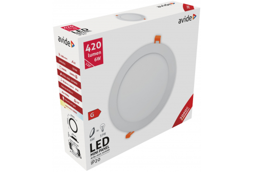 LED Beépíthető Kerek Mennyezeti Lámpa ALU 6W WW