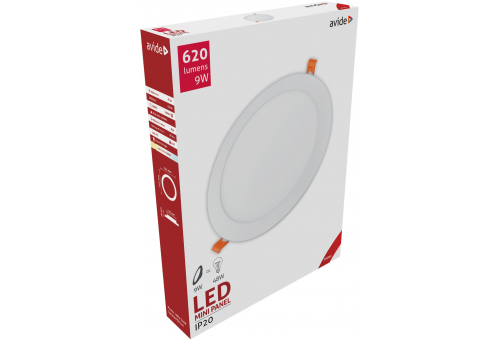 LED Beépíthető Kerek Mennyezeti Lámpa ALU 9W WW 3000K