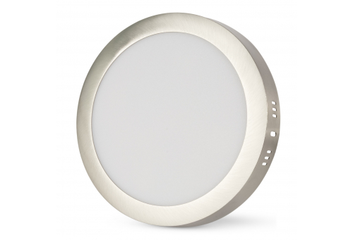LED Falra Szerelhető Kerek Mennyezeti Lámpa ALU Szatén Nikkel 18W NW 4000K