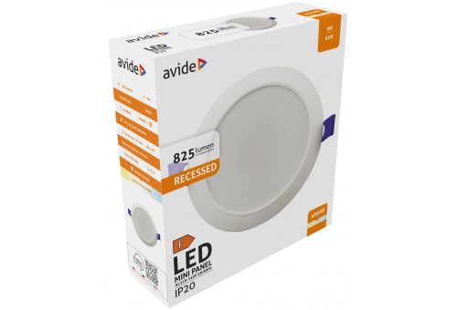 LED Beépíthető Kerek Mennyezeti Lámpa Műanyag 9W NW 4000K