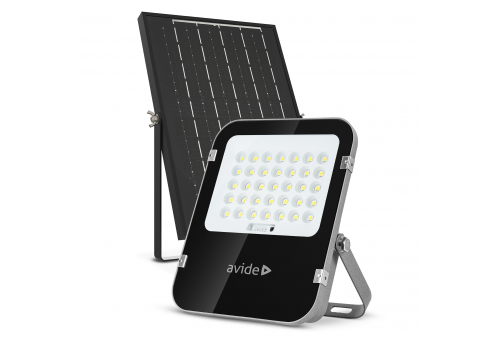 LED Szolár Reflektor NW 4000K, 100W, Szétválasztható Panel 10W/5V, Cserélhető akkumulátor, IP65, Távirányítóval